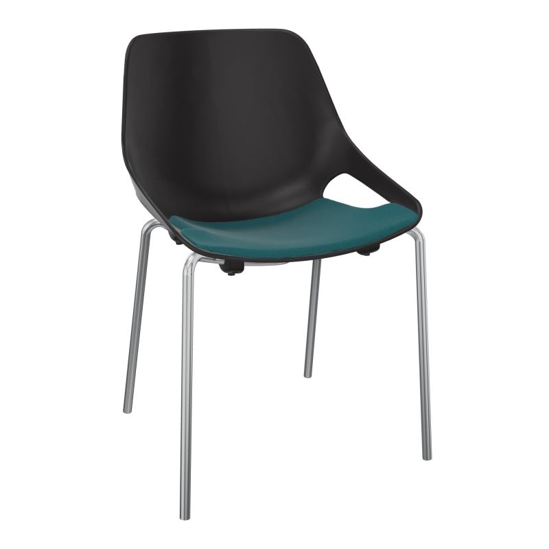 CHAISE 4 PIEDS ROSALIE + PLACET A4 - PIED SQ - ASSISE PR