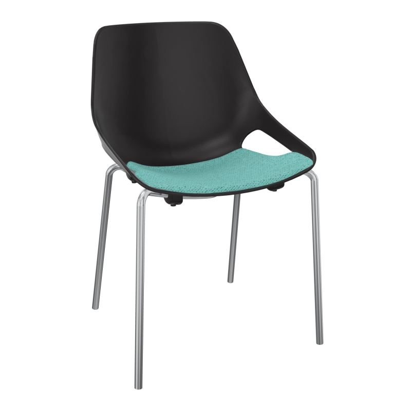 CHAISE 4 PIEDS ROSALIE + PLACET PR - PIED SQ - ASSISE BG