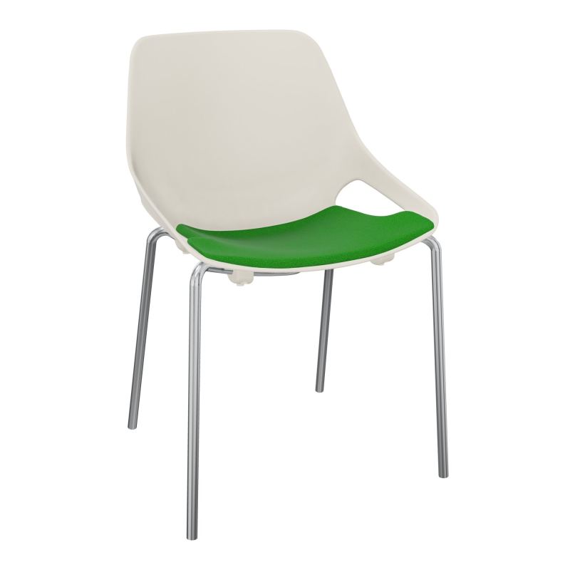 CHAISE 4 PIEDS ROSALIE + PLACET A1 - PIED SQ - ASSISE PS