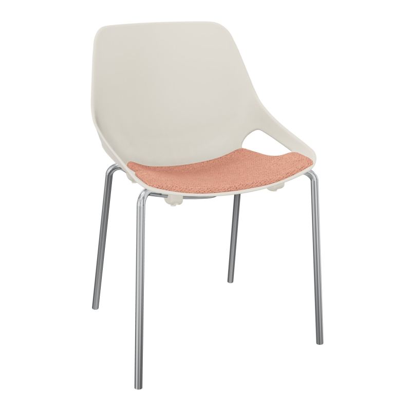 CHAISE 4 PIEDS ROSALIE + PLACET PS - PIED SQ - ASSISE BL