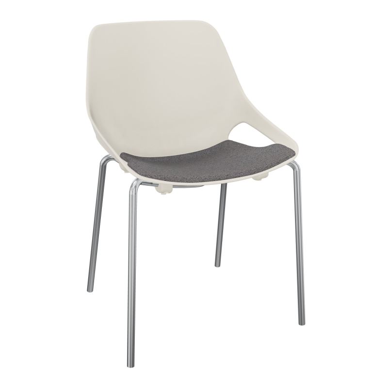 CHAISE 4 PIEDS ROSALIE + PLACET PS - PIED SQ - ASSISE BN