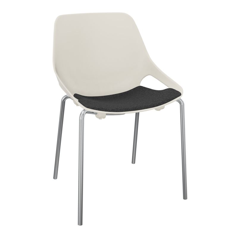 CHAISE 4 PIEDS ROSALIE + PLACET PS - PIED SQ - ASSISE DB