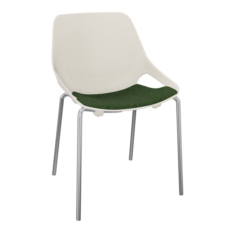 CHAISE 4 PIEDS ROSALIE + PLACET PS - PIED SQ - ASSISE DG