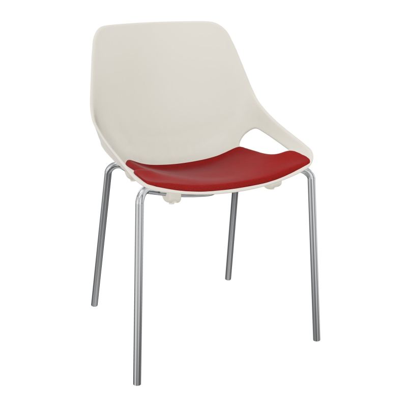 CHAISE 4 PIEDS ROSALIE + PLACET PS - PIED SQ - ASSISE E6