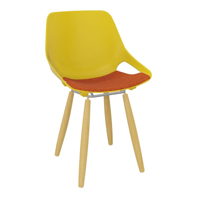 CHAISE 4 PIEDS ROSALIE + PLACET PJ - PIED XL - ASSISE DJ