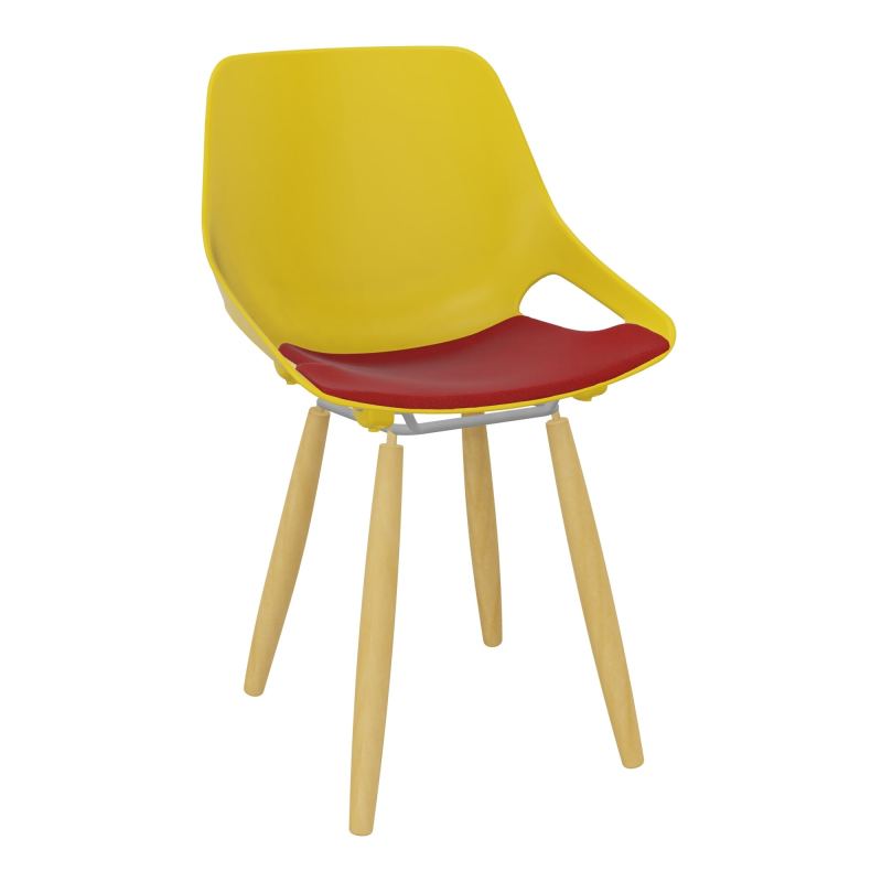 CHAISE 4 PIEDS ROSALIE + PLACET PJ - PIED XL - ASSISE E6