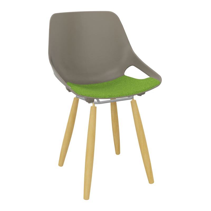 CHAISE 4 PIEDS ROSALIE + PLACET PQ - PIED XL - ASSISE BK