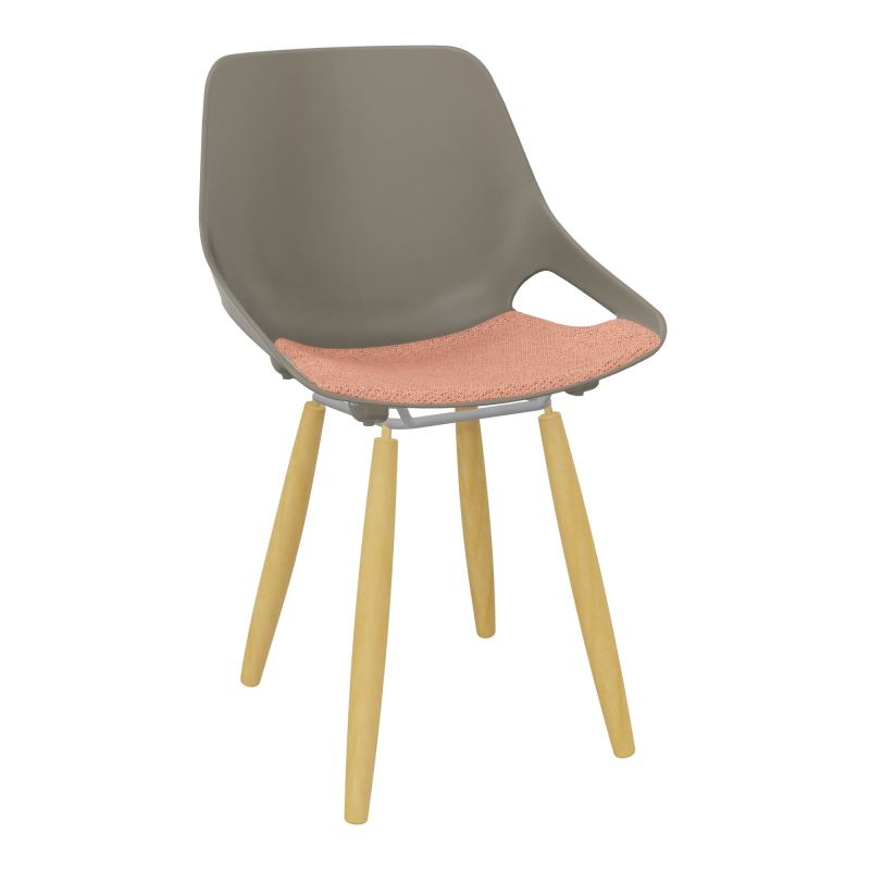 CHAISE 4 PIEDS ROSALIE + PLACET PQ - PIED XL - ASSISE BL