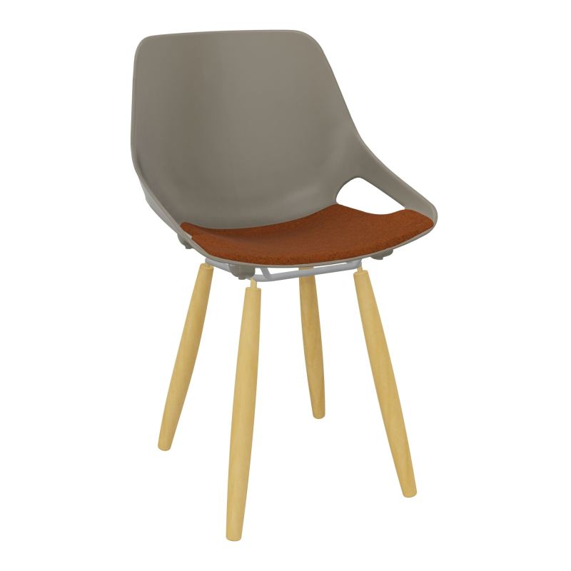 CHAISE 4 PIEDS ROSALIE + PLACET PQ - PIED XL - ASSISE DZ
