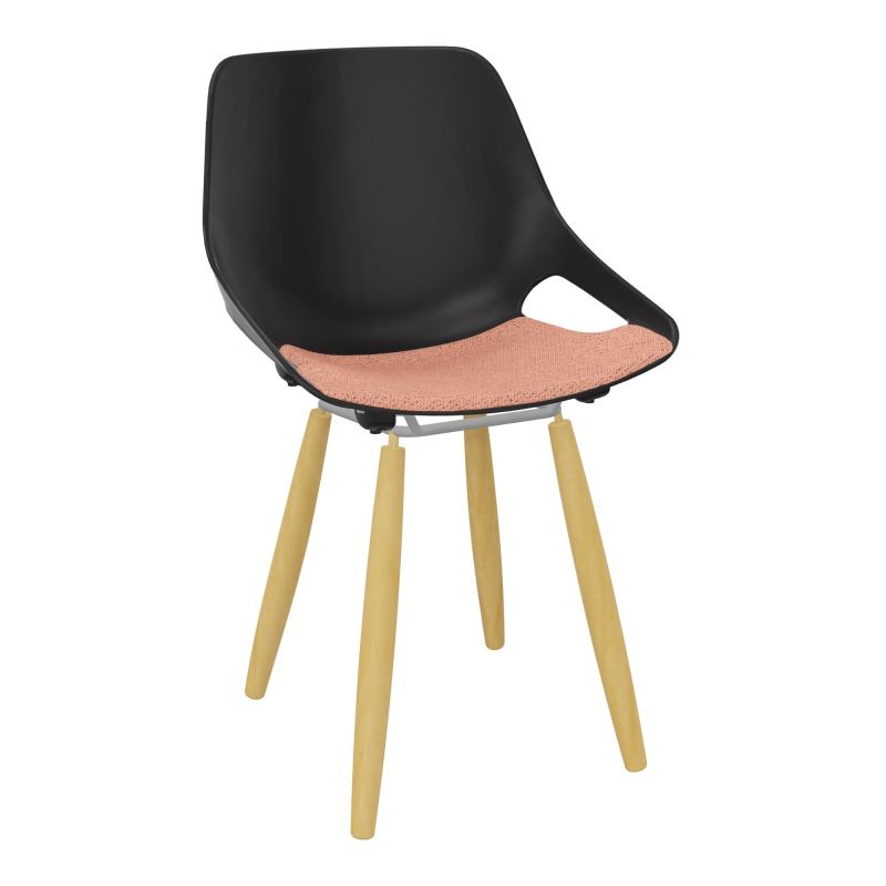 CHAISE 4 PIEDS ROSALIE + PLACET PR - PIED XL - ASSISE BL
