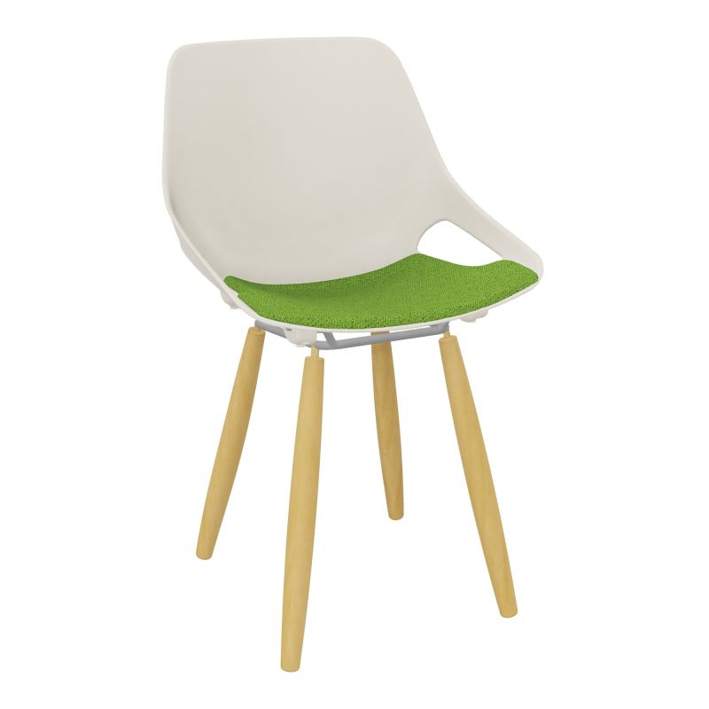 CHAISE 4 PIEDS ROSALIE + PLACET PS - PIED XL - ASSISE BK