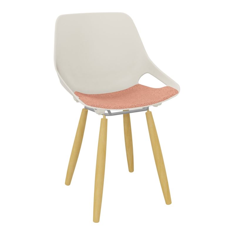 CHAISE 4 PIEDS ROSALIE + PLACET PS - PIED XL - ASSISE BL