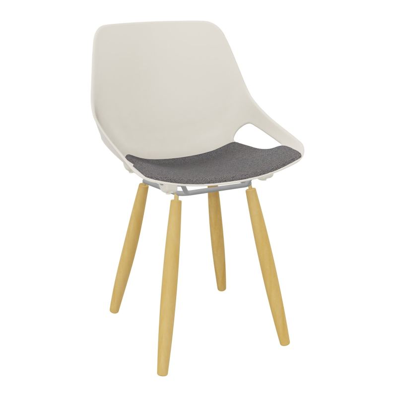 CHAISE 4 PIEDS ROSALIE + PLACET PS - PIED XL - ASSISE BN