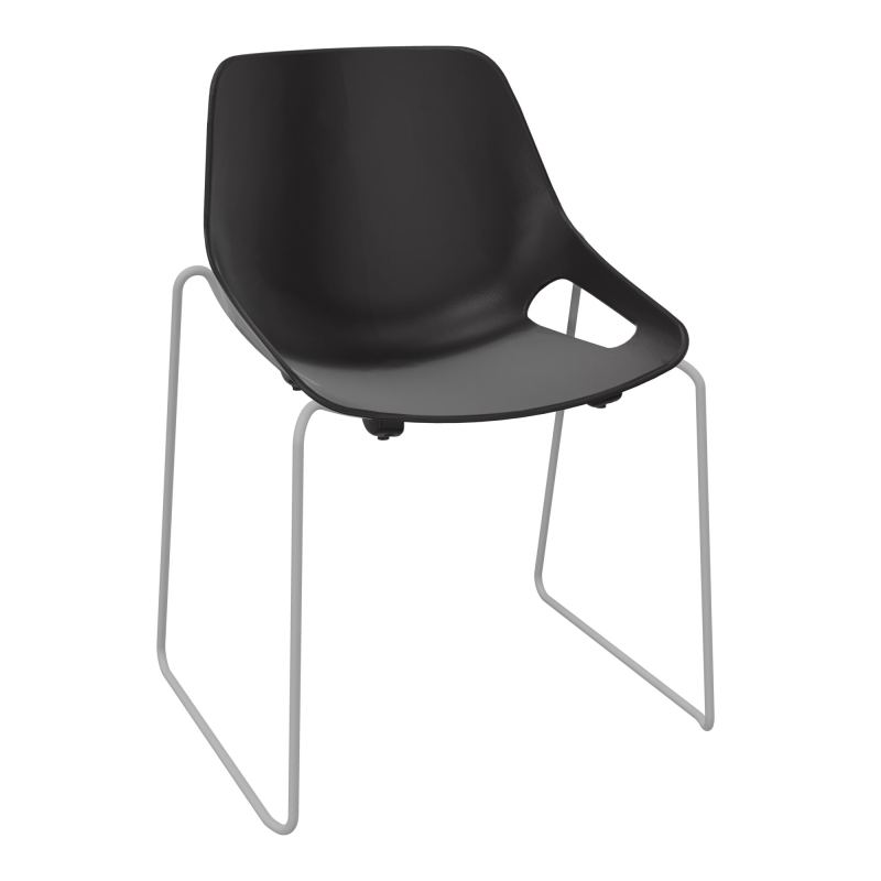 CHAISE ROSALIE PIÉT. TRAINEAU SANS PLACET - PIED SQ - ASSISE PR