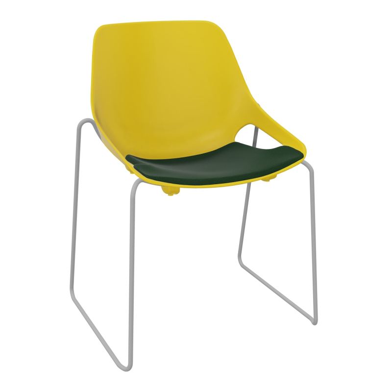 CHAISE ROSALIE PIÉT. TRAINEAU + PLACET A9 - PIED SQ - ASSISE PJ