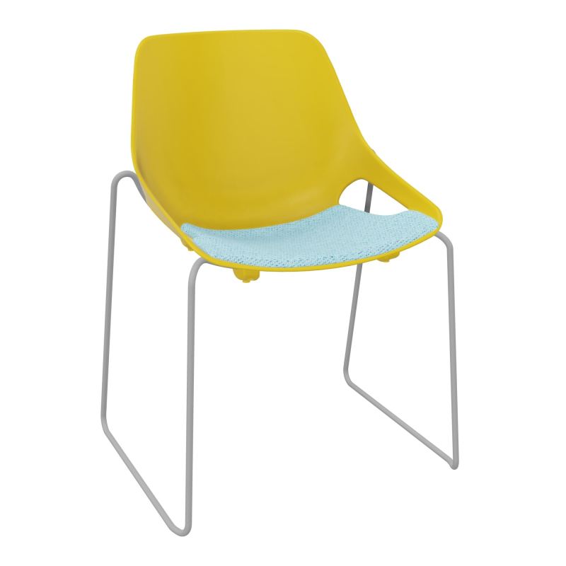 CHAISE ROSALIE PIÉT. TRAINEAU + PLACET PJ - PIED SSQ - ASSISE BF