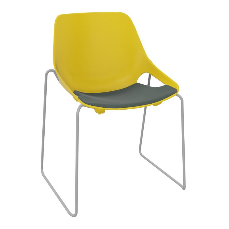 CHAISE ROSALIE PIÉT. TRAINEAU + PLACET PJ - PIED SSQ - ASSISE CF