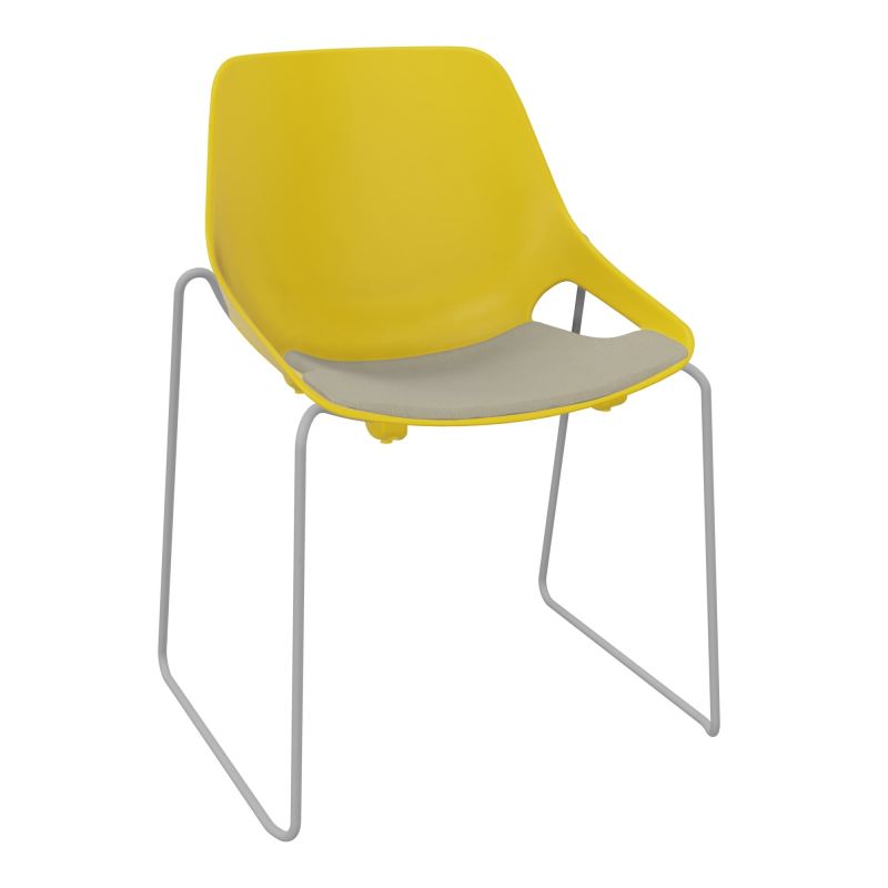 CHAISE ROSALIE PIÉT. TRAINEAU + PLACET PJ - PIED SSQ - ASSISE CG