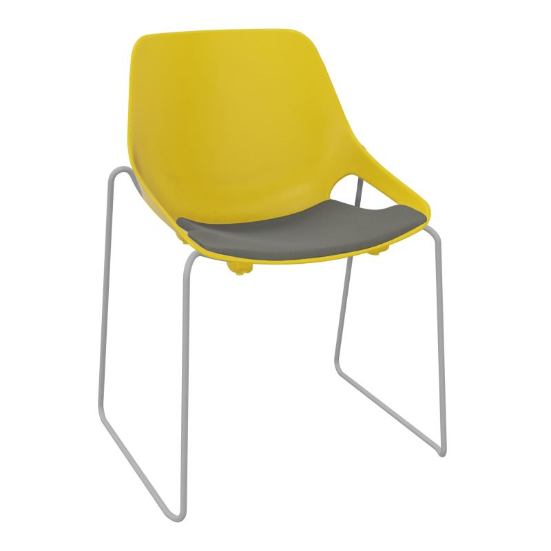 CHAISE ROSALIE PIÉT. TRAINEAU + PLACET PJ - PIED SSQ - ASSISE CH