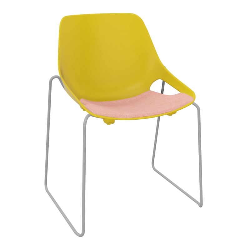 CHAISE ROSALIE PIÉT. TRAINEAU + PLACET PJ - PIED SSQ - ASSISE DH