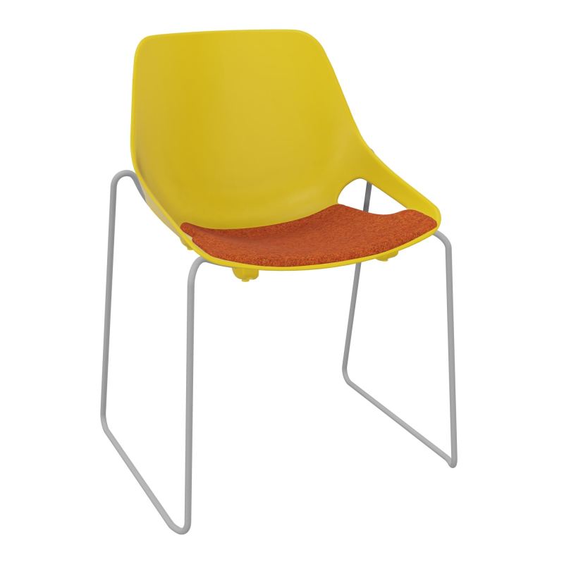 CHAISE ROSALIE PIÉT. TRAINEAU + PLACET PJ - PIED SSQ - ASSISE DJ