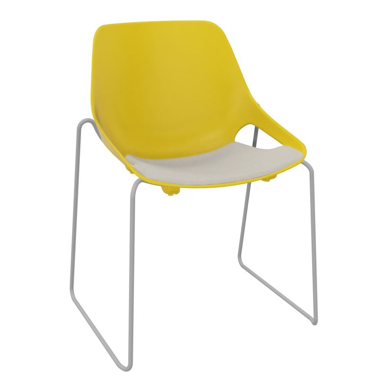 CHAISE ROSALIE PIÉT. TRAINEAU + PLACET PJ - PIED SSQ - ASSISE E5