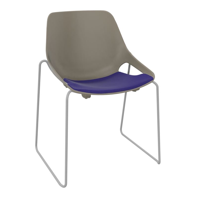 CHAISE ROSALIE PIÉT. TRAINEAU + PLACET A3 - PIED SQ - ASSISE PQ