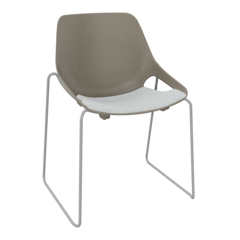 CHAISE ROSALIE PIÉT. TRAINEAU + PLACET PQ - PIED SSQ - ASSISE BC