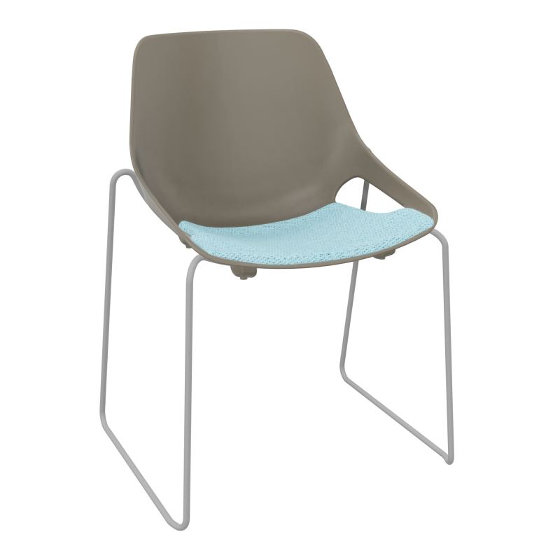 CHAISE ROSALIE PIÉT. TRAINEAU + PLACET PQ - PIED SSQ - ASSISE BF