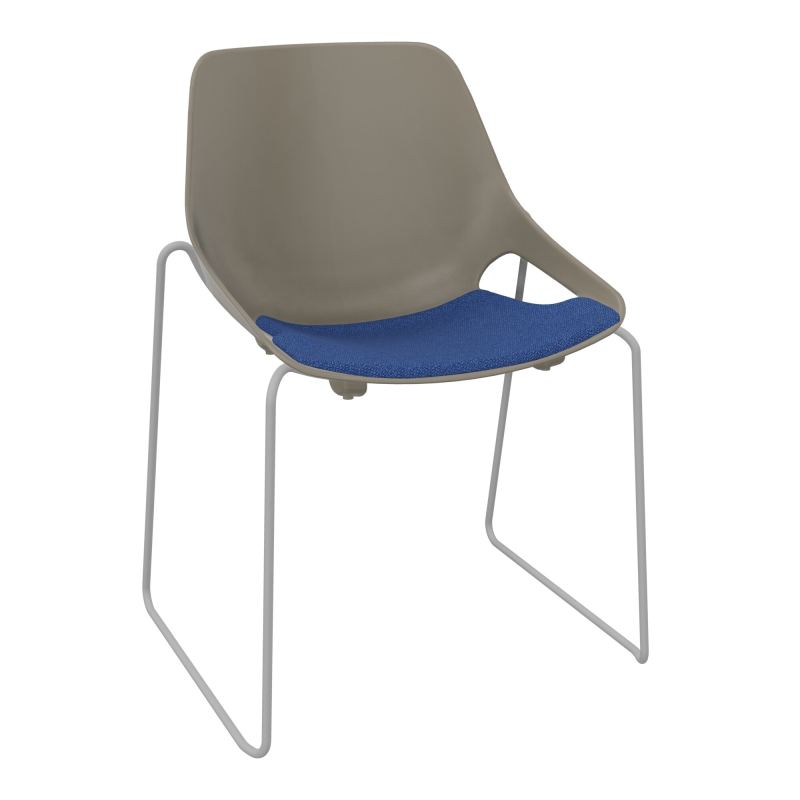CHAISE ROSALIE PIÉT. TRAINEAU + PLACET PQ - PIED SSQ - ASSISE BH