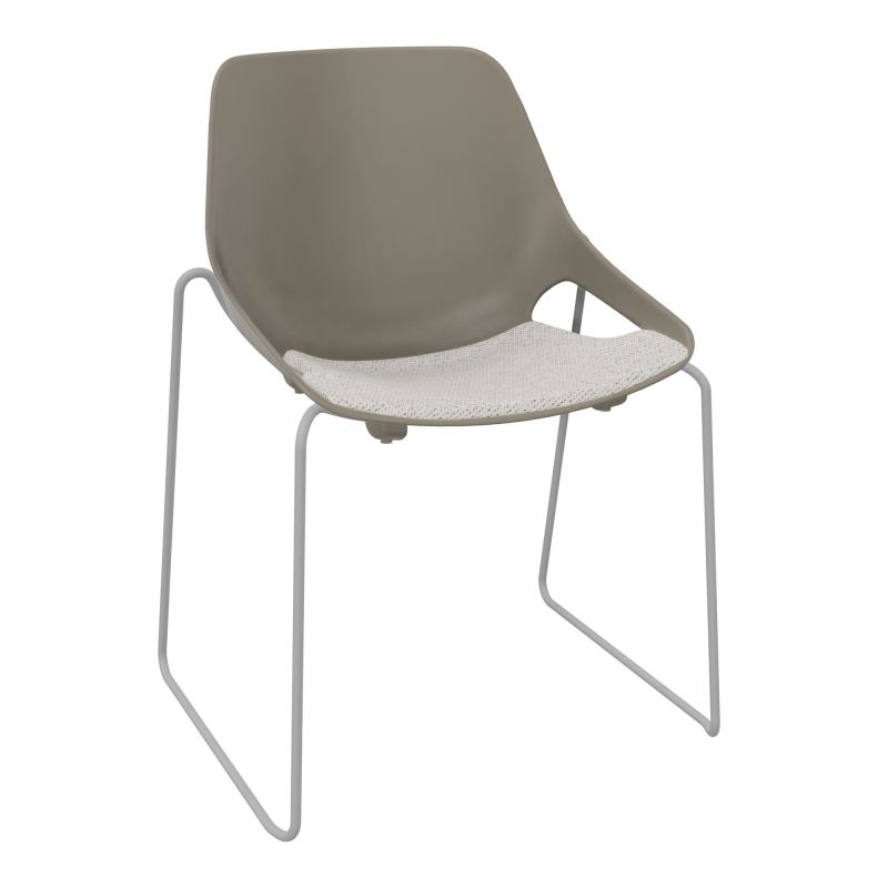 CHAISE ROSALIE PIÉT. TRAINEAU + PLACET PQ - PIED SSQ - ASSISE BM