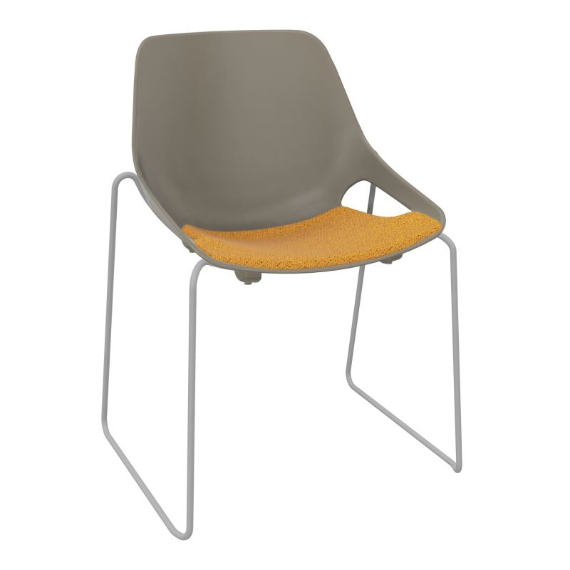 CHAISE ROSALIE PIÉT. TRAINEAU + PLACET PQ - PIED SSQ - ASSISE BO