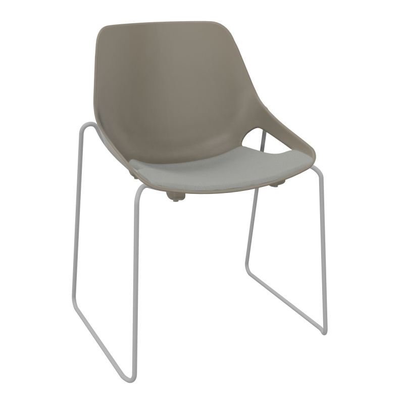 CHAISE ROSALIE PIÉT. TRAINEAU + PLACET PQ - PIED SSQ - ASSISE CA