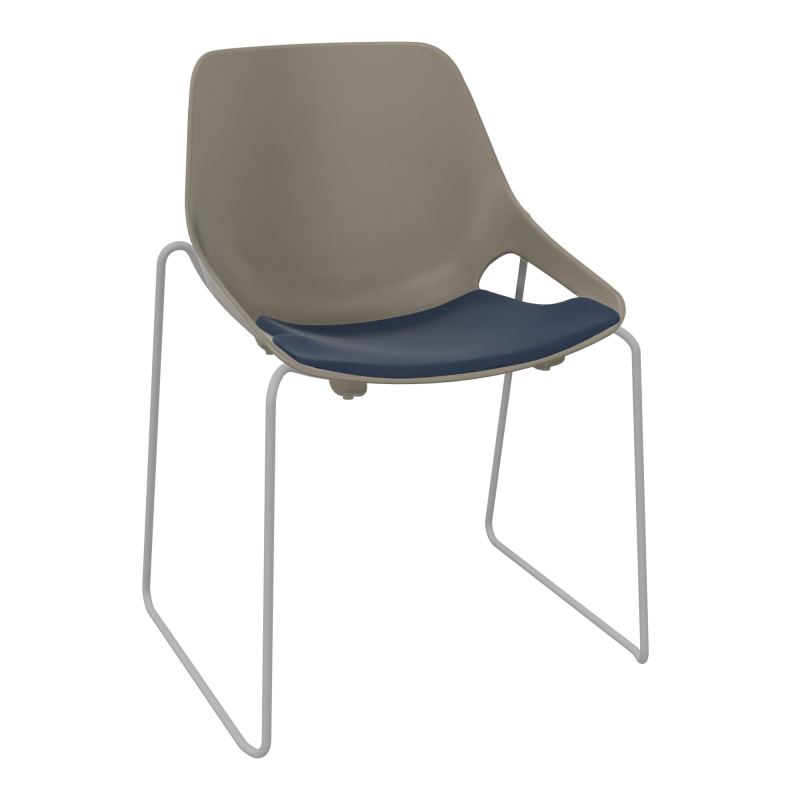 CHAISE ROSALIE PIÉT. TRAINEAU + PLACET PQ - PIED SSQ - ASSISE CC