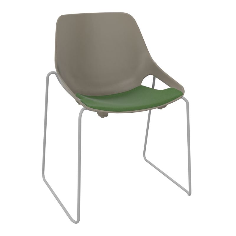 CHAISE ROSALIE PIÉT. TRAINEAU + PLACET PQ - PIED SSQ - ASSISE CE
