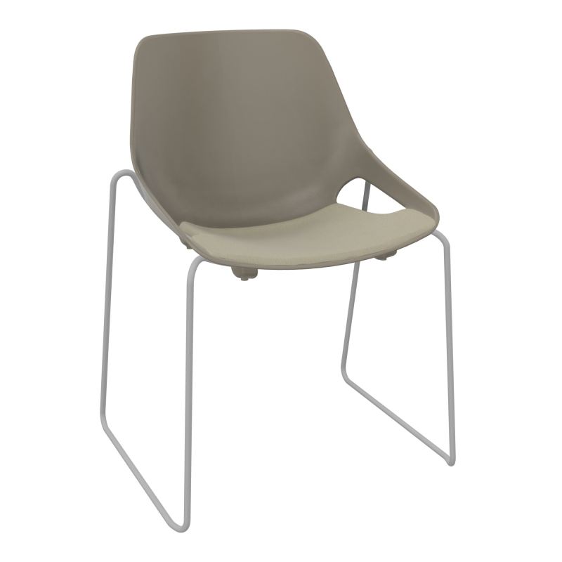 CHAISE ROSALIE PIÉT. TRAINEAU + PLACET PQ - PIED SSQ - ASSISE CG