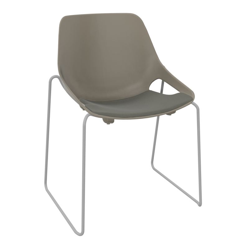 CHAISE ROSALIE PIÉT. TRAINEAU + PLACET PQ - PIED SSQ - ASSISE CH