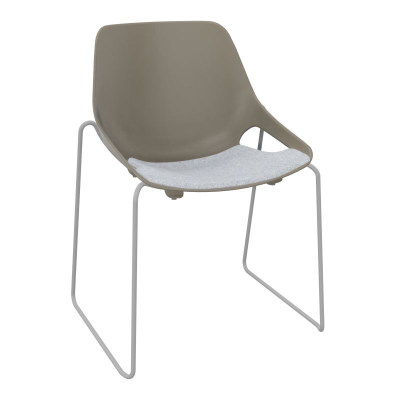 CHAISE ROSALIE PIÉT. TRAINEAU + PLACET PQ - PIED SSQ - ASSISE DA