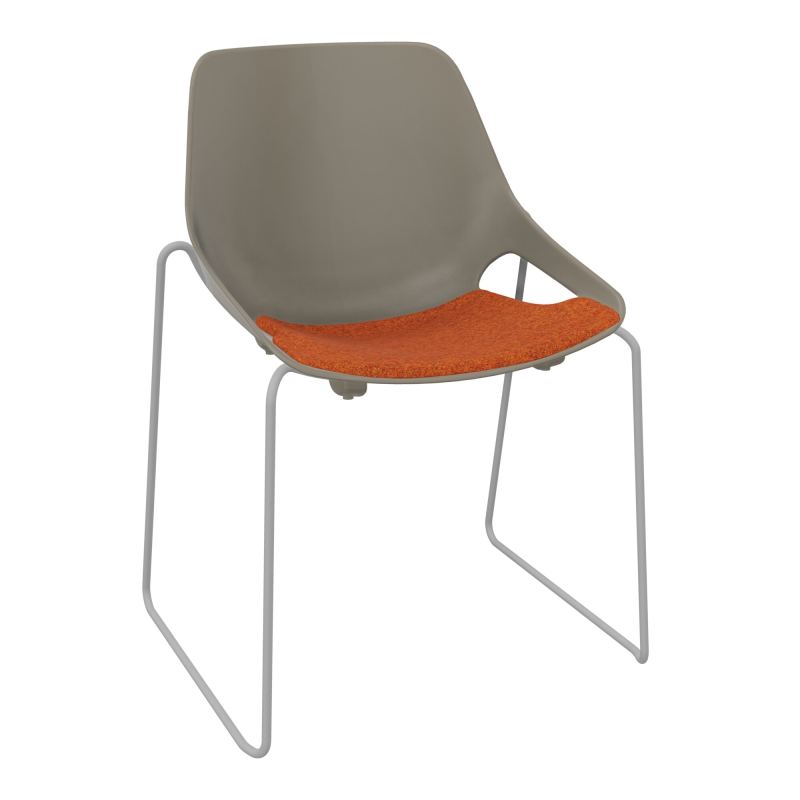 CHAISE ROSALIE PIÉT. TRAINEAU + PLACET PQ - PIED SSQ - ASSISE DJ