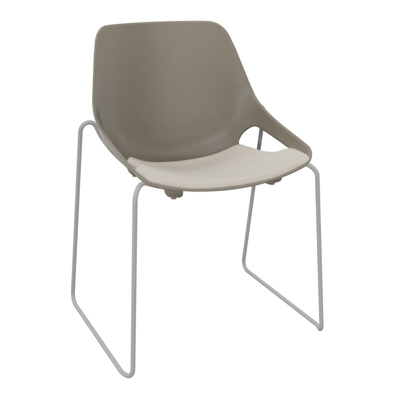 CHAISE ROSALIE PIÉT. TRAINEAU + PLACET PQ - PIED SSQ - ASSISE E5