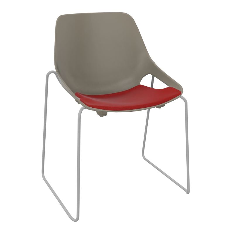 CHAISE ROSALIE PIÉT. TRAINEAU + PLACET PQ - PIED SSQ - ASSISE E6