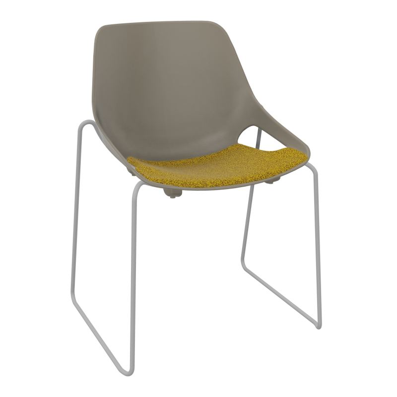 CHAISE ROSALIE PIÉT. TRAINEAU + PLACET PQ - PIED SSQ - ASSISE E9