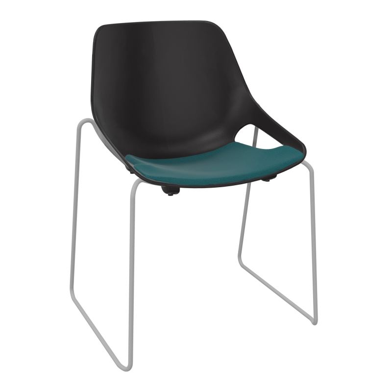 CHAISE ROSALIE PIÉT. TRAINEAU + PLACET A4 - PIED SQ - ASSISE PR