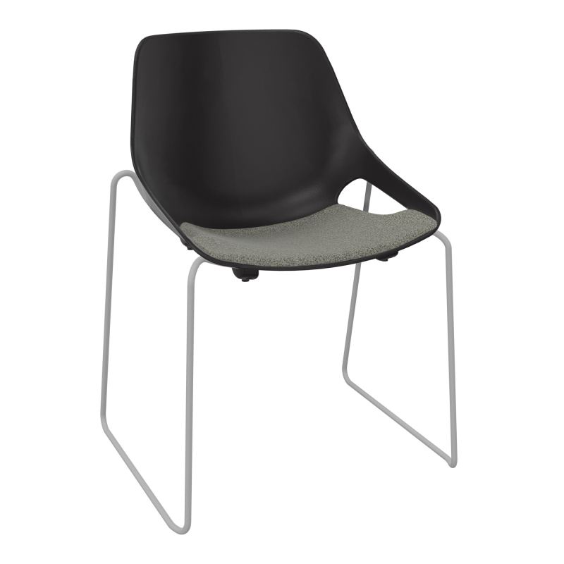 CHAISE ROSALIE PIÉT. TRAINEAU + PLACET B1 - PIED SQ - ASSISE PR