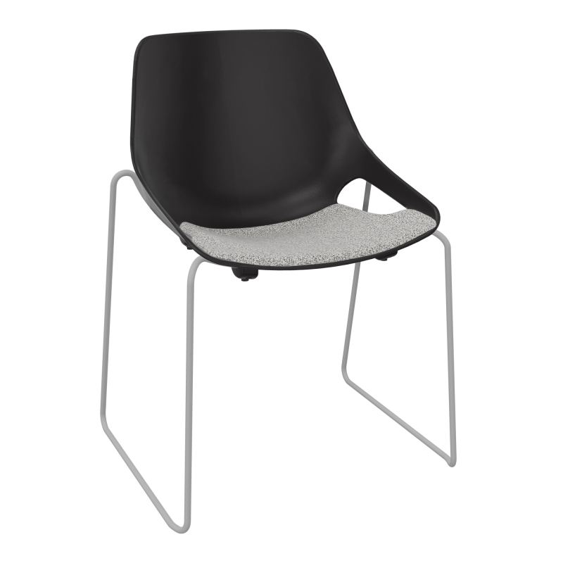 CHAISE ROSALIE PIÉT. TRAINEAU + PLACET B5 - PIED SQ - ASSISE PR