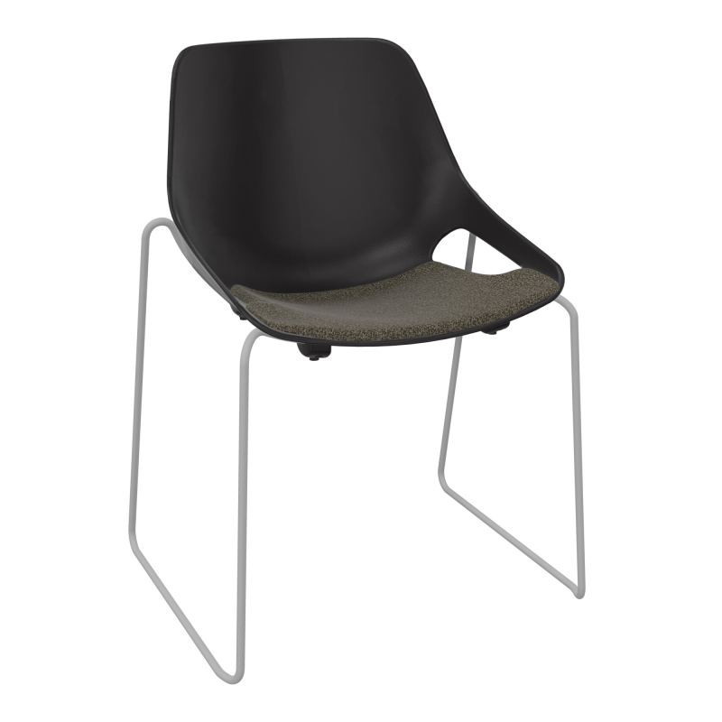CHAISE ROSALIE PIÉT. TRAINEAU + PLACET B7 - PIED SQ - ASSISE PR