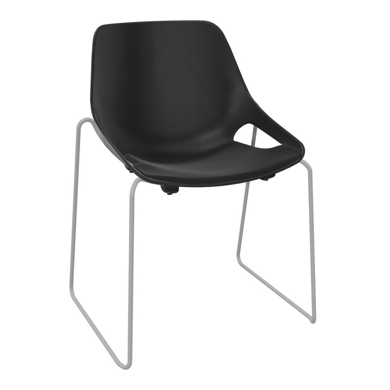 CHAISE ROSALIE PIÉT. TRAINEAU + PLACET PR - PIED SSQ - ASSISE CB