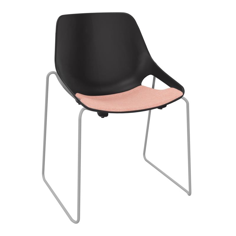 CHAISE ROSALIE PIÉT. TRAINEAU + PLACET PR - PIED SSQ - ASSISE DH