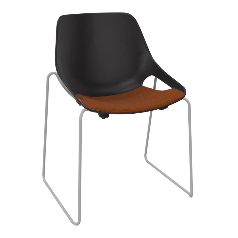 CHAISE ROSALIE PIÉT. TRAINEAU + PLACET PR - PIED SSQ - ASSISE DZ