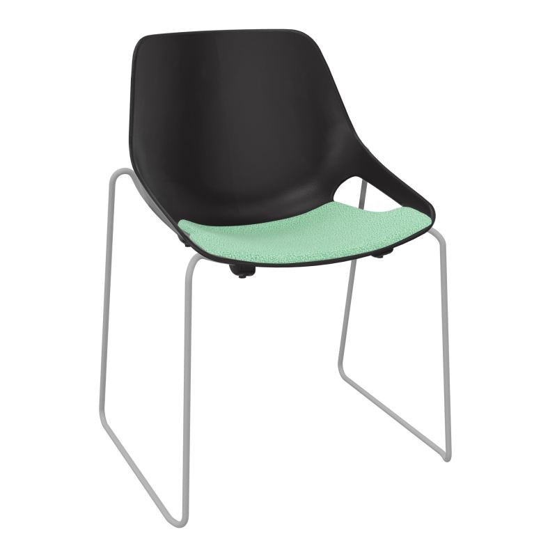 CHAISE ROSALIE PIÉT. TRAINEAU + PLACET PR - PIED SSQ - ASSISE E4